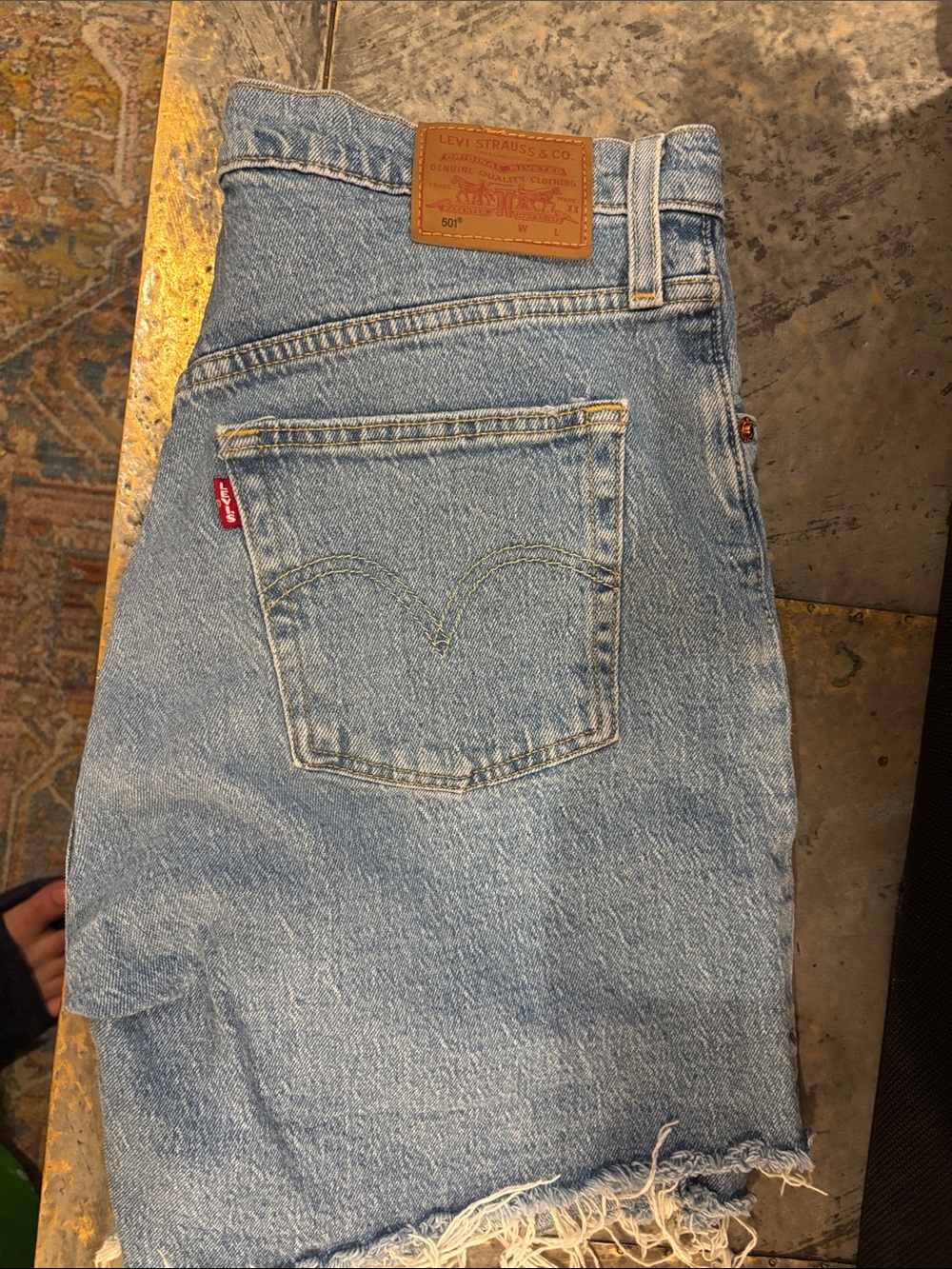 Levi's women’s Light Blue Denim shorts